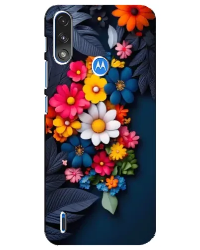 Чохол для Motorola E7 Power з картинкою «Квіткова феєрія»