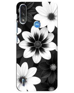 Чохол для Motorola E7 Power з картинкою «Монохромні айстри» Чохол для Motorola E7 Power з картинкою «Монохромні айстри»