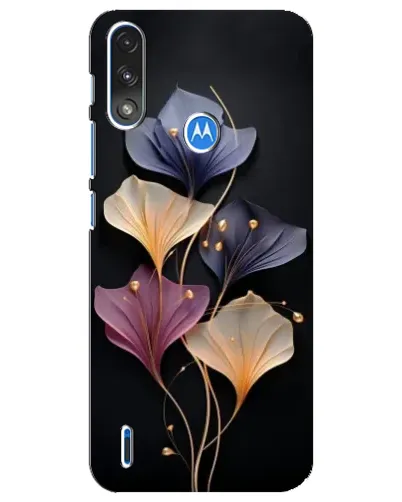 Чохол для Motorola E7 Power з картинкою «Лілові квіти грації»