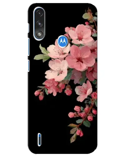 Чохол для Motorola E7 Power з картинкою «Рожева гілка сакури»