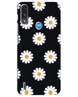 Чохол для Motorola E7 Power з картинкою «Ромашки на чорному» Чохол для Motorola E7 Power з картинкою «Ромашки на чорному»