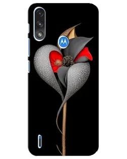 Чохол для Motorola E7 Power з картинкою «Срібна фантазійна квітка» Чохол для Motorola E7 Power з картинкою «Срібна фантазійна квітка»