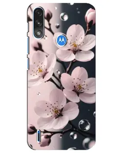 Чохол для Motorola E7 Power з картинкою «Ніжня сакура та краплі» Чохол для Motorola E7 Power з картинкою «Ніжня сакура та краплі»