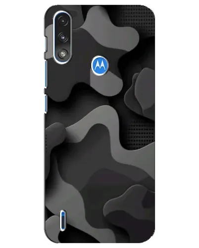 Чехол для Motorola E7 Power с картинкой «Темный абстрактный камуфляж» Чехол для Motorola E7 Power с картинкой «Темный абстрактный камуфляж»