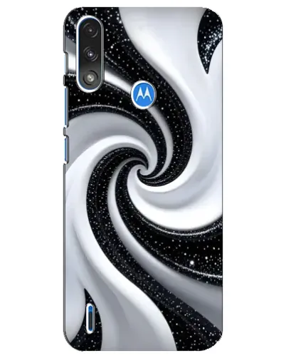 Чехол для Motorola E7 Power с картинкой «Черно-белая спираль» Чехол для Motorola E7 Power с картинкой «Черно-белая спираль»