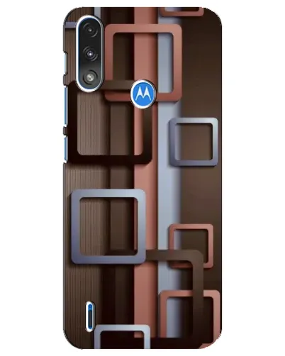 Чехол для Motorola E7 Power с картинкой «Коричневые объемные квадраты» Чехол для Motorola E7 Power с картинкой «Коричневые объемные квадраты»