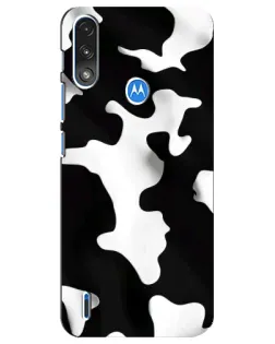 Чехол для Motorola E7 Power с картинкой «Черно-белое пятно»
