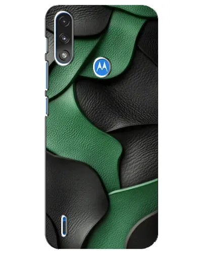 Чехол для Motorola E7 Power с картинкой «Зеленые кожаные волны» Чехол для Motorola E7 Power с картинкой «Зеленые кожаные волны»