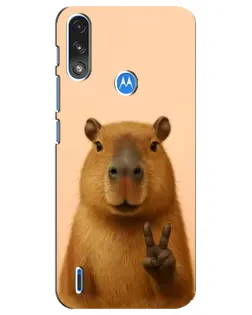Чохол для Motorola E7 Power з картинкою «Капібара вікторія» Чохол для Motorola E7 Power з картинкою «Капібара вікторія»