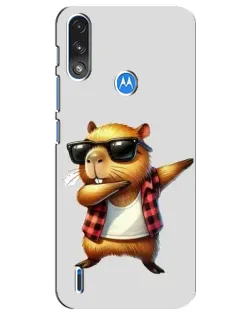 Чохол для Motorola E7 Power з картинкою «Капібара репер даб» Чохол для Motorola E7 Power з картинкою «Капібара репер даб»