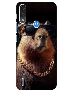 Чохол для Motorola E7 Power з картинкою «Капібара золотий ланцюг» Чохол для Motorola E7 Power з картинкою «Капібара золотий ланцюг»