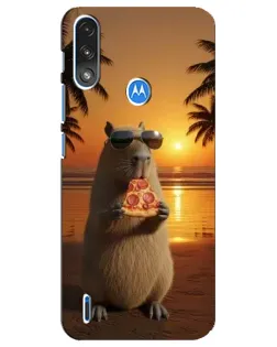 Чохол для Motorola E7 Power з картинкою «Капібара з піцою» Чохол для Motorola E7 Power з картинкою «Капібара з піцою»
