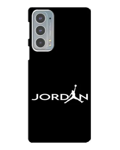 Чехол для Motorola Edge 20 с картинкой «Jordan White Logo»
