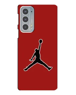 Чехол для Motorola Edge 20 с картинкой «Jordan Red Back»
