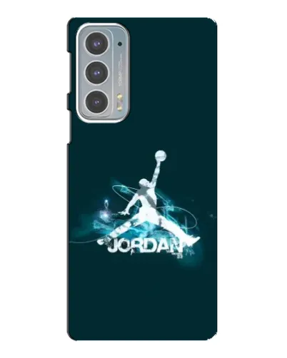 Чехол для Motorola Edge 20 с картинкой «Jordan Blue Fire»