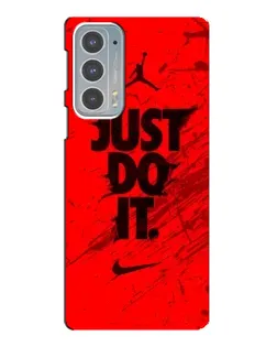Чехол для Motorola Edge 20 с картинкой «Nike Just Do It»