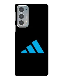 Чехол для Motorola Edge 20 с картинкой «Adidas Cyan Logo»