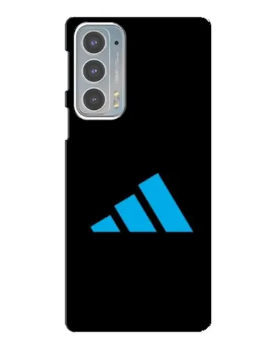 Чехол для Motorola Edge 20 с картинкой «Adidas Cyan Logo»
