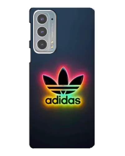 Чехол для Motorola Edge 20 с картинкой «Неоновый Adidas»