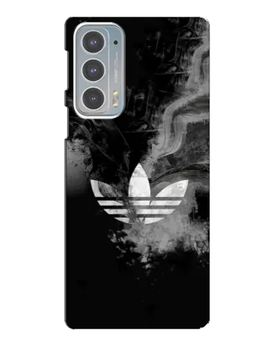 Чехол для Motorola Edge 20 с картинкой «Абстрактный дым Adidas»