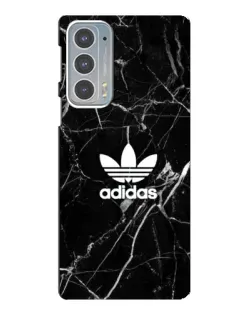 Чехол для Motorola Edge 20 с картинкой «Белый мрамор Adidas»