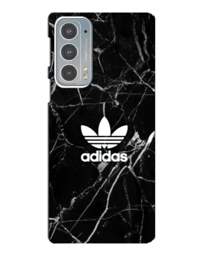 Чехол для Motorola Edge 20 с картинкой «Белый мрамор Adidas»