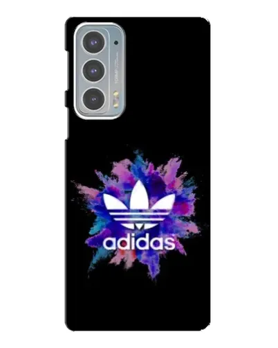 Чехол для Motorola Edge 20 с картинкой «Взрыв красок Adidas»