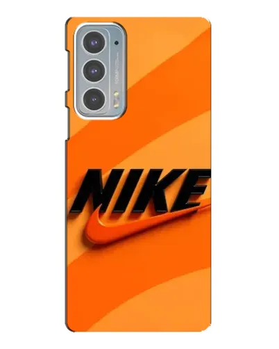 Чехол для Motorola Edge 20 с картинкой «Оранжевый драйв Nike»