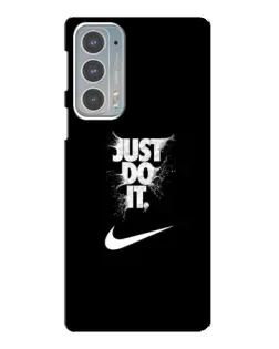 Чехол для Motorola Edge 20 с картинкой «Текстовый принт Nike» Чехол для Motorola Edge 20 с картинкой «Текстовый принт Nike»