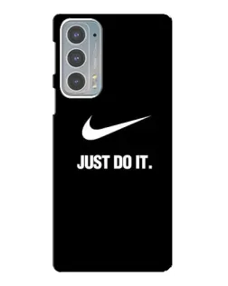 Чехол для Motorola Edge 20 с картинкой «Классический принт Nike» Чехол для Motorola Edge 20 с картинкой «Классический принт Nike»