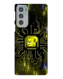 Чехол для Motorola Edge 20 с картинкой «Nike — золотая искра» Чехол для Motorola Edge 20 с картинкой «Nike — золотая искра»