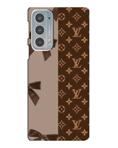 Чехол для Motorola Edge 20 с картинкой «Louis Vuitton — банты»