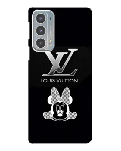 Чехол для Motorola Edge 20 с картинкой «LV и Минни Маус»