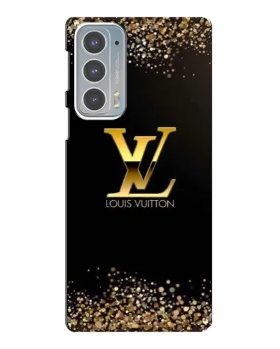 Чехол для Motorola Edge 20 с картинкой «LV — золотые искры»