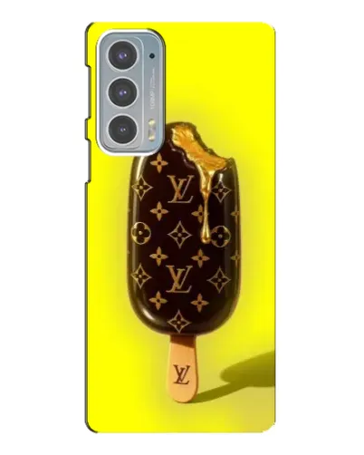 Чехол для Motorola Edge 20 с картинкой «Мороженое от LV»