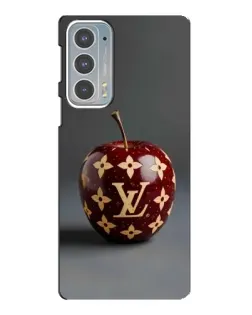 Чехол для Motorola Edge 20 с картинкой «Красное яблоко LV»