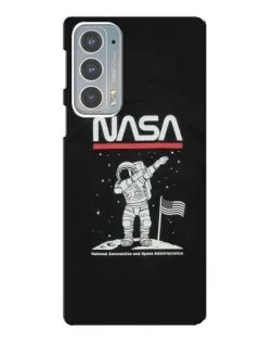 Чехол для Motorola Edge 20 с картинкой «NASA — шагаем по Луне» Чехол для Motorola Edge 20 с картинкой «NASA — шагаем по Луне»