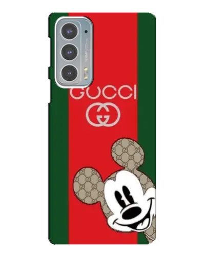 Чехол для Motorola Edge 20 с картинкой «Gucci — полосы и Микки» Чехол для Motorola Edge 20 с картинкой «Gucci — полосы и Микки»