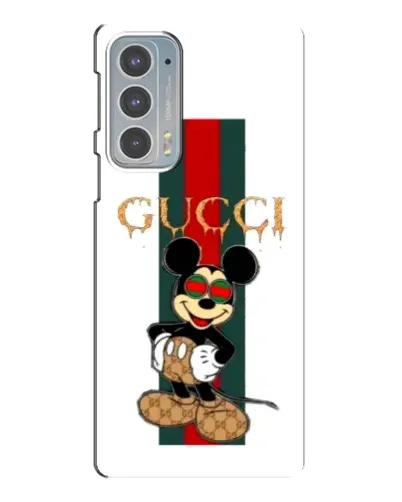 Чехол для Motorola Edge 20 с картинкой «Микки Маус Gucci — полосы» Чехол для Motorola Edge 20 с картинкой «Микки Маус Gucci — полосы»