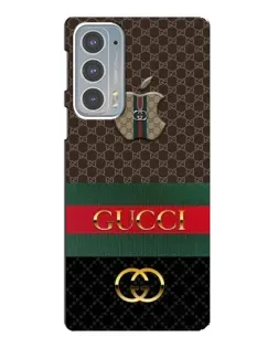Чехол для Motorola Edge 20 с картинкой «Gucci — брендированный десерт»