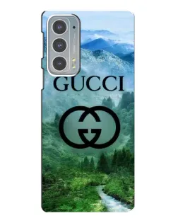 Чехол для Motorola Edge 20 с картинкой «Gucci — горный пейзаж»
