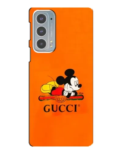 Чехол для Motorola Edge 20 с картинкой «Микки Маус Gucci — оранж» Чехол для Motorola Edge 20 с картинкой «Микки Маус Gucci — оранж»