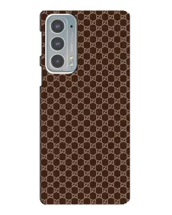 Чехол для Motorola Edge 20 с картинкой «Gucci — шоколадная сетка»
