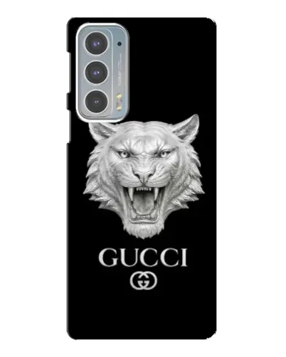 Чехол для Motorola Edge 20 с картинкой «Gucci — серебряный лев» Чехол для Motorola Edge 20 с картинкой «Gucci — серебряный лев»