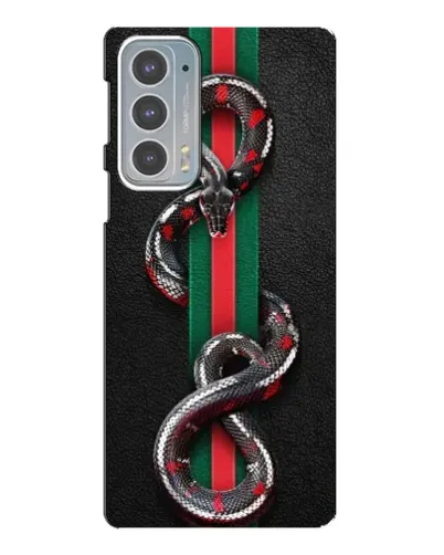 Чехол для Motorola Edge 20 с картинкой «Gucci — змея на полосе» Чехол для Motorola Edge 20 с картинкой «Gucci — змея на полосе»