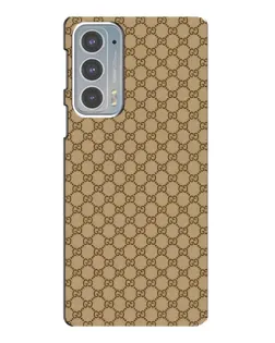 Чехол для Motorola Edge 20 с картинкой «Gucci — классический беж»