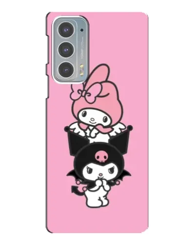 Чехол для Motorola Edge 20 с картинкой «My Melody и Kuromi» Чехол для Motorola Edge 20 с картинкой «My Melody и Kuromi»