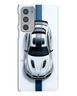 Чехол для Motorola Edge 20 с картинкой «Вид сверху — BMW M»