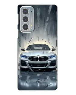 Чехол для Motorola Edge 20 с картинкой «BMW в свете фар»