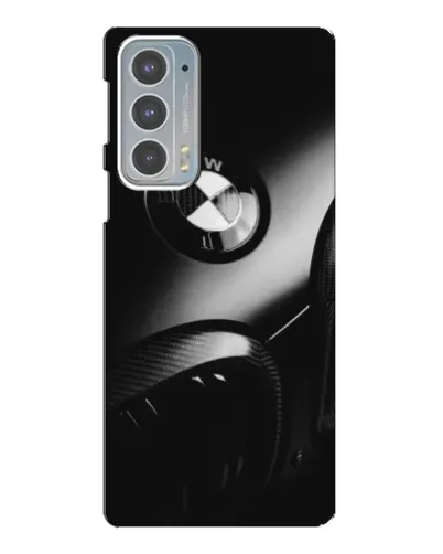 Чехол для Motorola Edge 20 с картинкой «Эмблема BMW — макро»